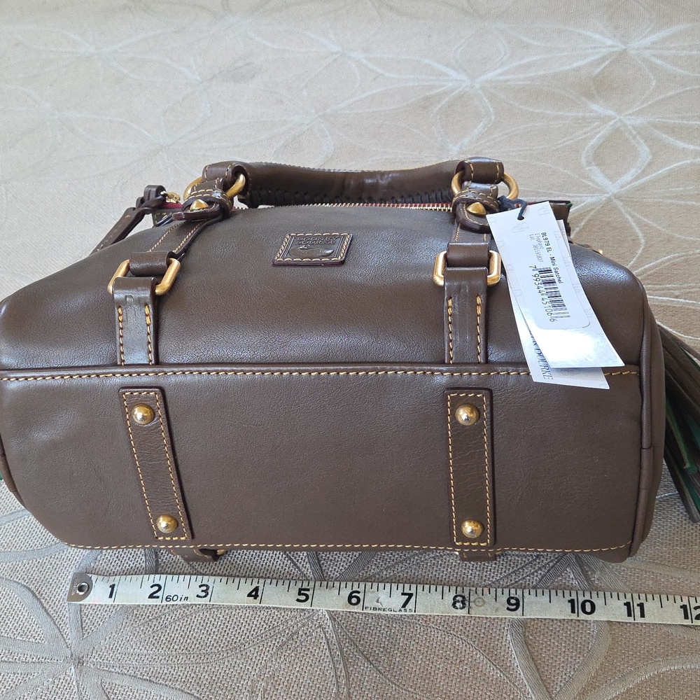 Dooney And Bourke Florentine Mini Satchel, Elephant - Picture 6 of 16